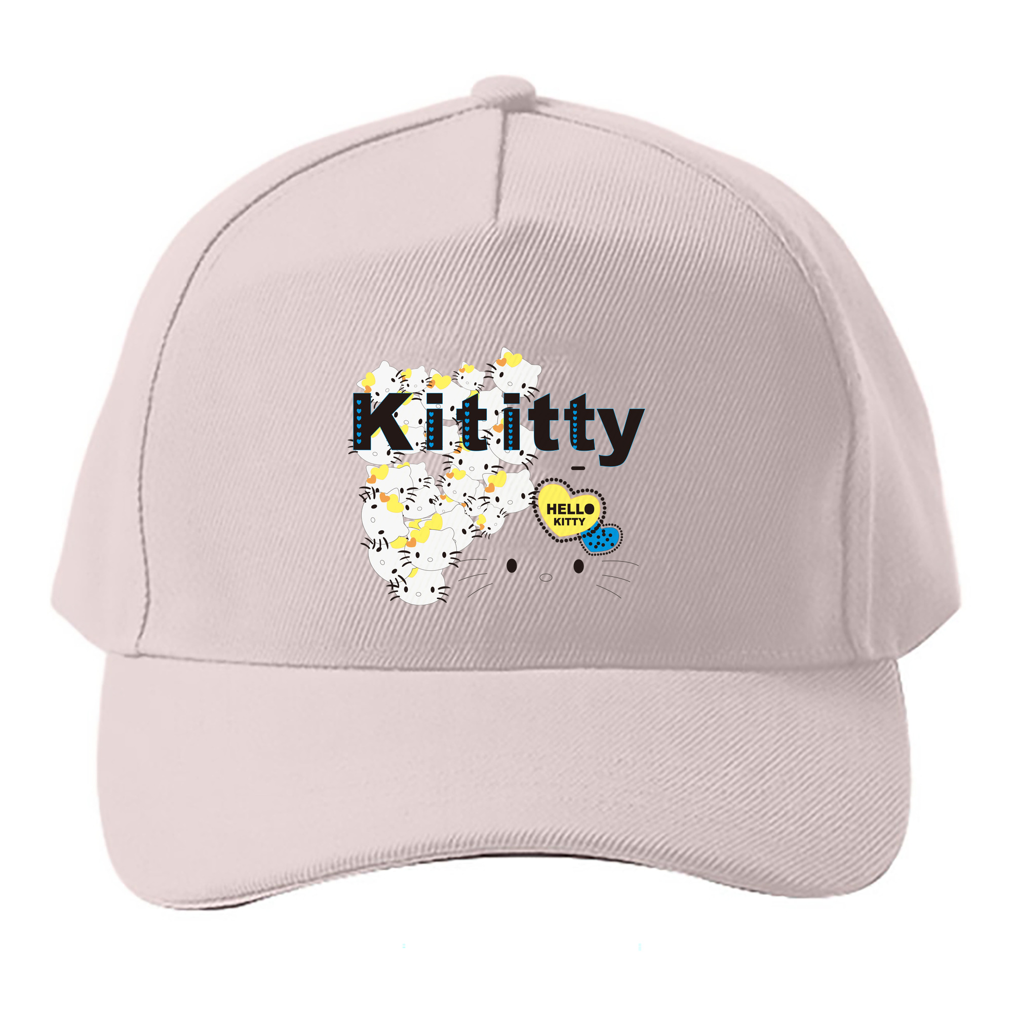 （画像用） Hello Kitty ハローキティ ベースボールキャップ 綿100％ 男女兼用 帽子 スポーツ